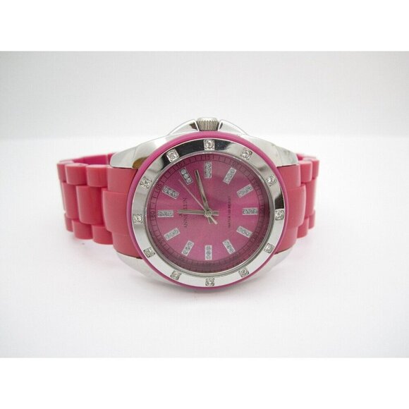 Women Anne Klein Quartz WR Analog 35mm Round Watch (H301) "New Battery" - Picture 6 of 9